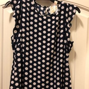 NWT Michael Kors flutter sleeve shirt